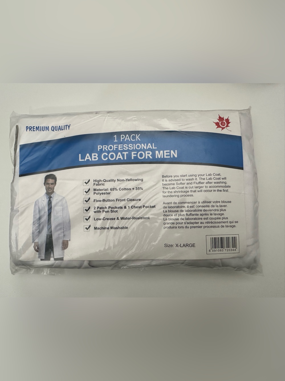 Professional Lab Coat For Men